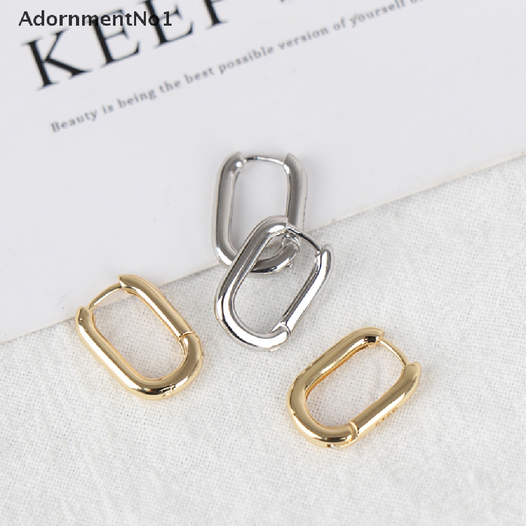 (AdornmentNo1) Anting Bulat Geometri Handmade Gaya Vintage Warna Gold Untuk Wanita