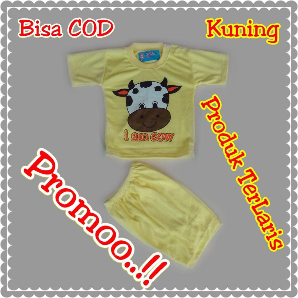 Baju celana bayi Kaos Warna Pendek Terlaris