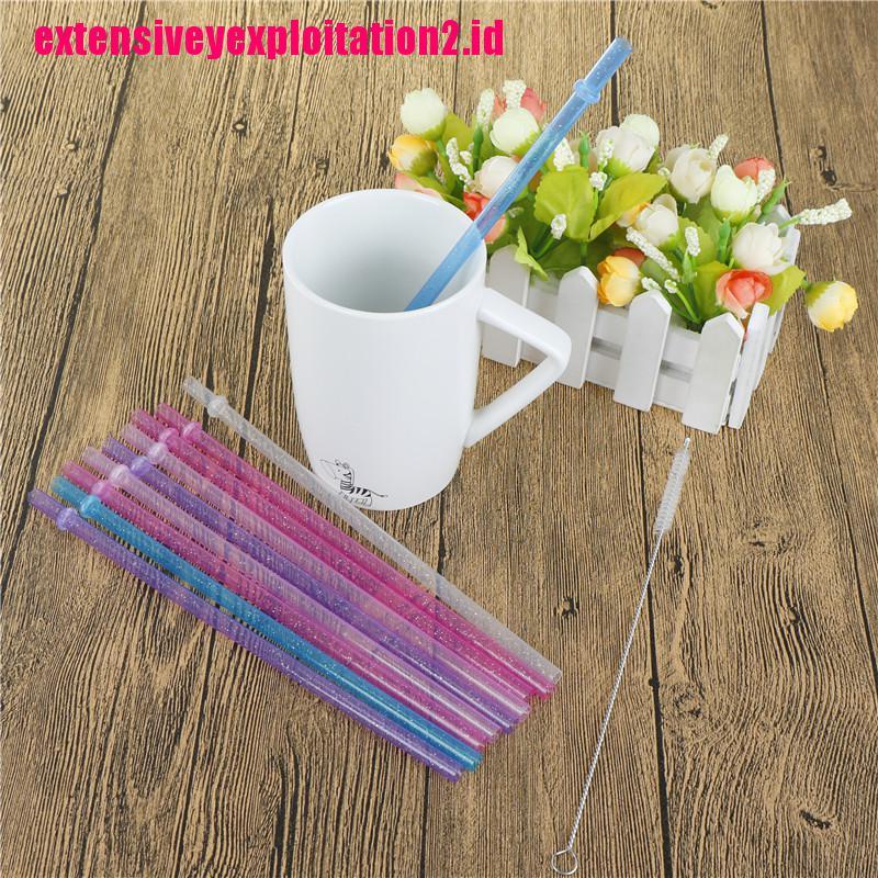 25pcs Sedotan Minum Bahan Plastik Motif Garis Warna-Warni Untuk Pesta Pernikahan