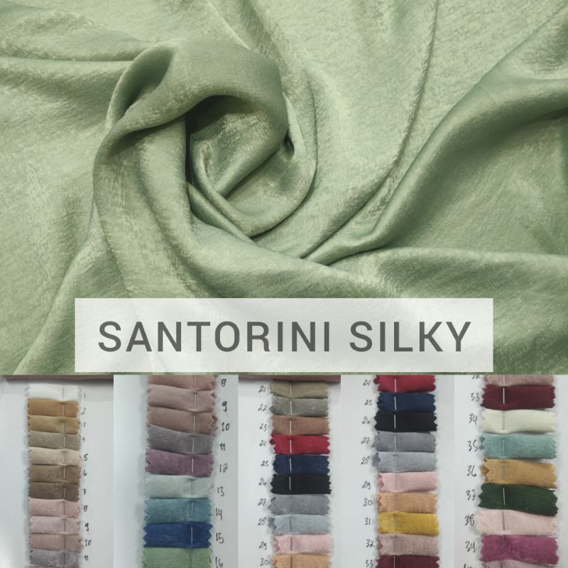 Kain Santorini Silky Satin Full Foil Santolini Crinkle Shimmer