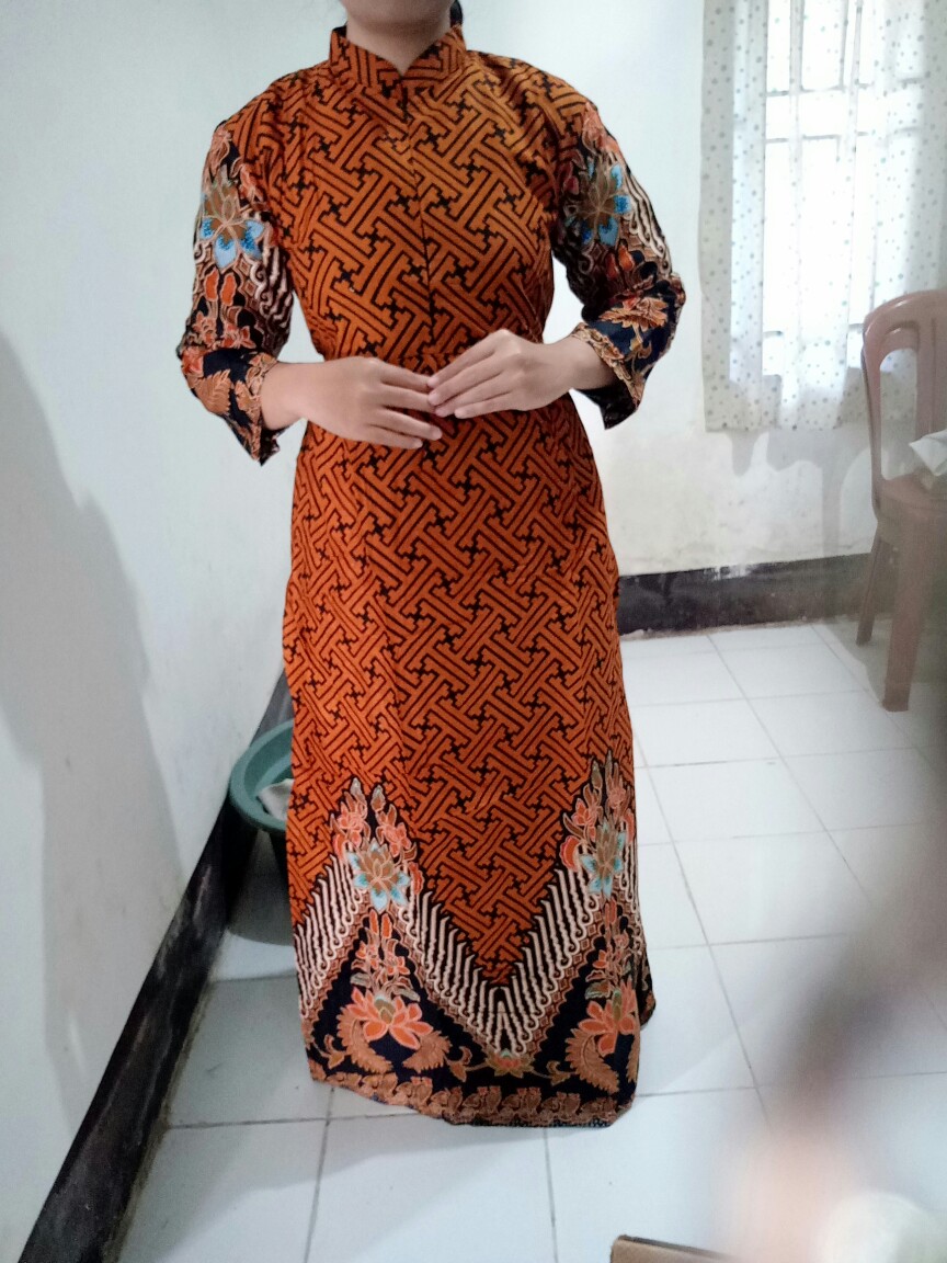 Maura Couple - Sania Ruffle Batik Couple Ori Ndoro Jowi Garansi Termurah Shopee - Batik Modern Solo