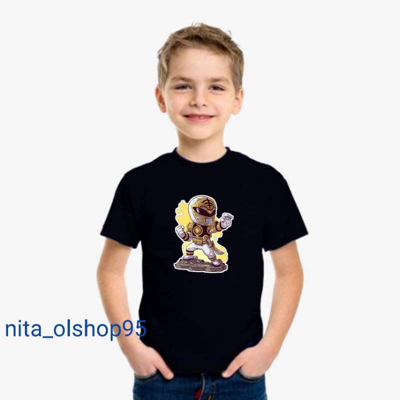 kaos anak super Hero power ranger