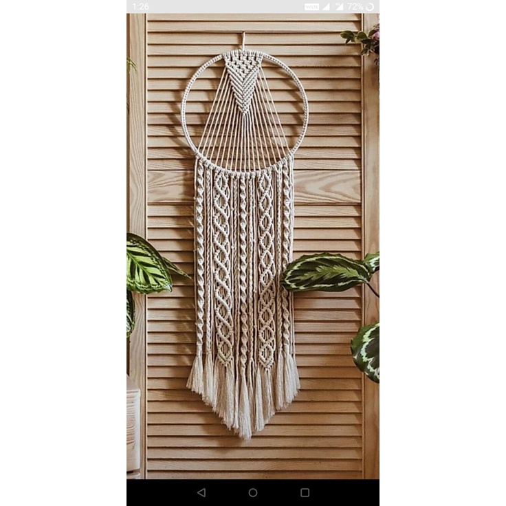 [READYSTOCK] macrame wall hanging/ macrame dreamcather/makrame hiasan dinding DRC13