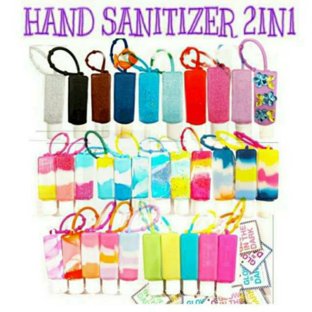 ON SALE! ❤[HOLDER+ HAND SANITIZER MOTTO] POCKETBAC HAND SANITIZER HAND GEL WITH COLOUR &amp; MARMER HOLDER 2IN1 30 ml ANTI BACTERIAL HAND GEL 29 ML rubber