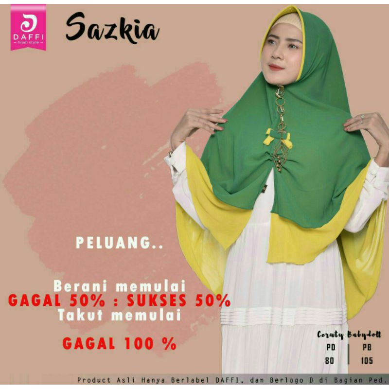 Promo Diskon Hijab Saskia Daffi