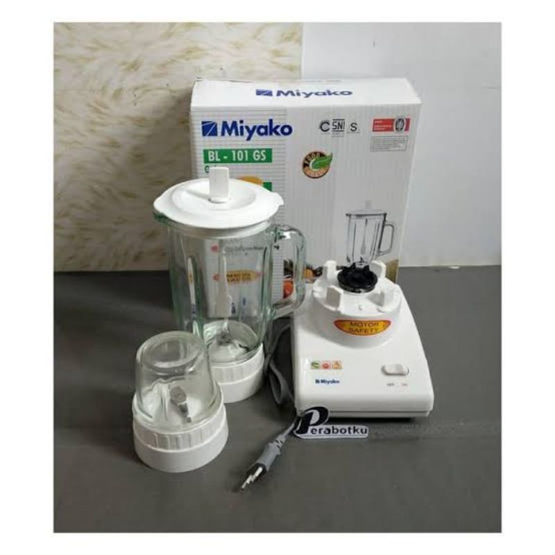 miyako blender 2 in 1 gelas kaca