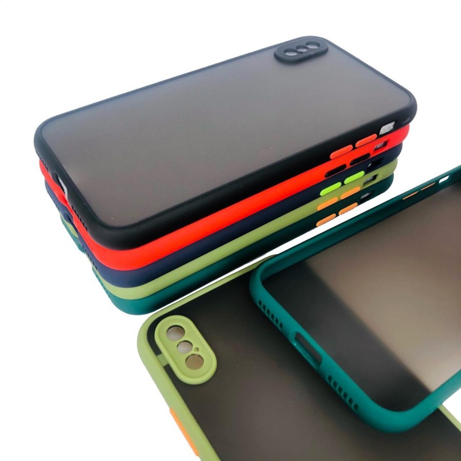 Soft Case Apple Iphone X / Iphone Xs Iphone XR Iphone Xs Max All Series My Choice Aero Color Button Matte Camera Frame