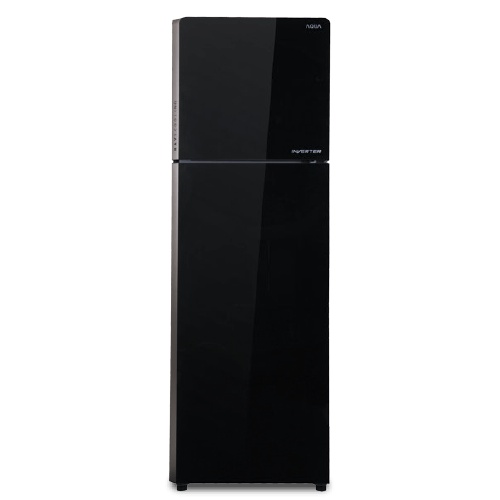KULKAS AQUA AQR-305IG(BK) LEMARI ES 2 PINTU HITAM INVERTER 305 IG BK LOW WATT GARANSI RESMI