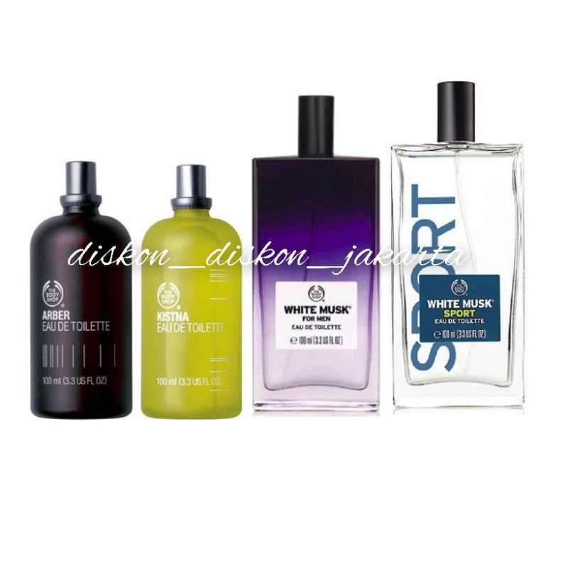Jual ORIGINAL Parfum For Men The Body Shop ( EAU DE TOILETTE) EDT WHITE MUSK FOR MEN / WHITE