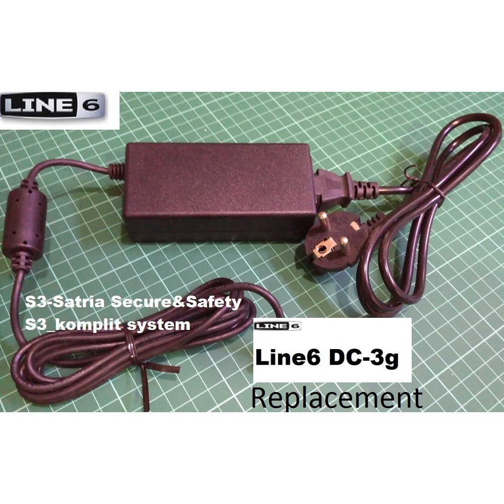 Power supply adaptor Line6 DC3g 9V Line 6 POD HD500 HD300 HD400