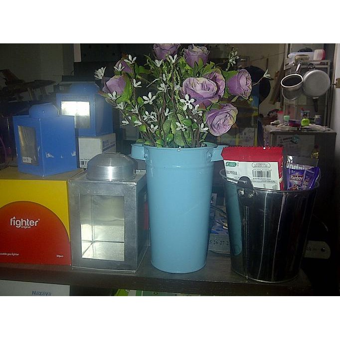 Ready Stock] Vas Bunga Aluminium 15Cm