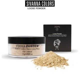 SIVANNA COLORS Loose Powder Shine Control Sheer Long Wear Oil Control | Bedak Tabur Sivanna Colors