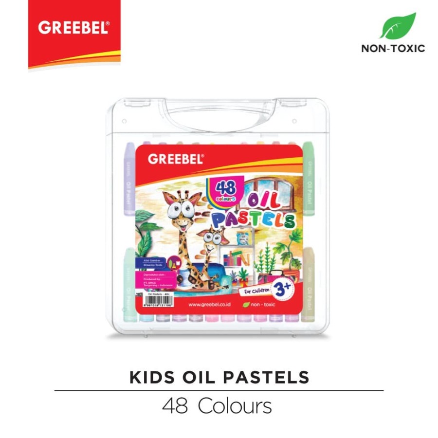 Krayon Greebel Kids Oil Pastel Crayon 48 Color/ Warna