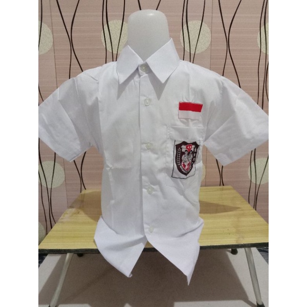 BAJU PUTIH TANGAN PENDEK/BAJU PUTIH SD/BAJU PUTIH MERK KARMILA/BAJU SEKOLAH/SERAGAM SEKOLAH