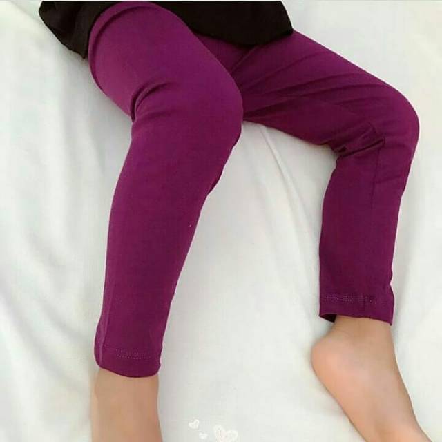 isi 3pc-5pc Legging polos anak katun spandek 0bln-12th xs-3xL