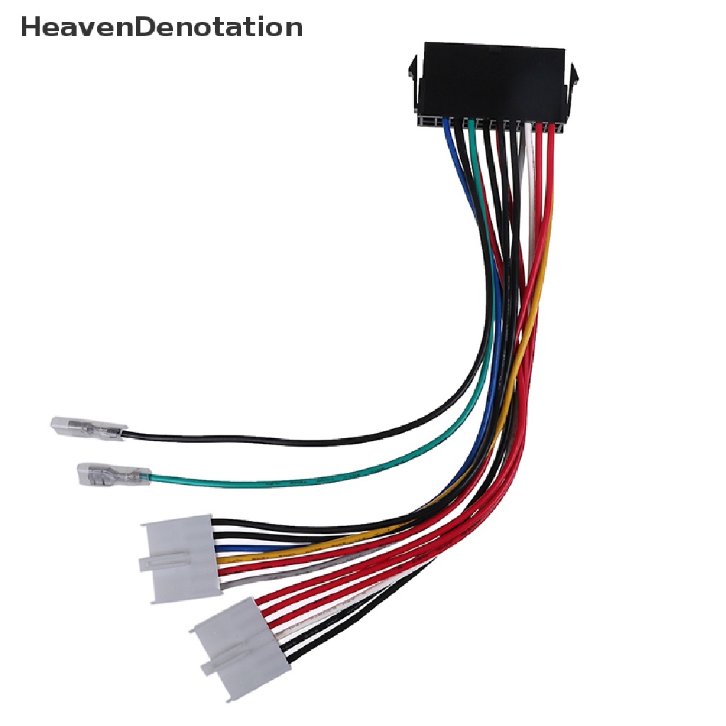 [HeavenDenotation] 20P ATX To 2 Port 6Pin AT PSU Converter Power Cable For Computer 286 386 486 586