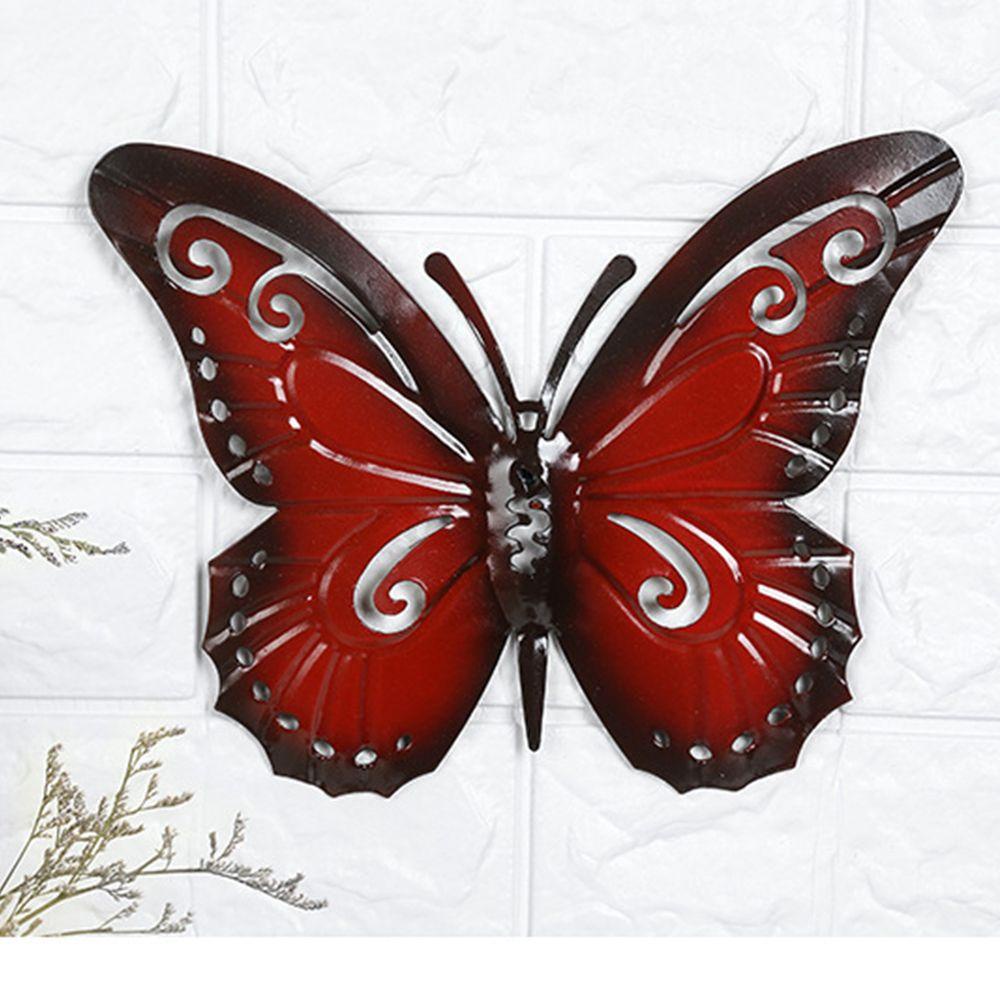 Solighter 3Pcs/Set Hiasan Dinding Kupu-Kupu Dekorasi Rumah Hiasan Taman Wall Art