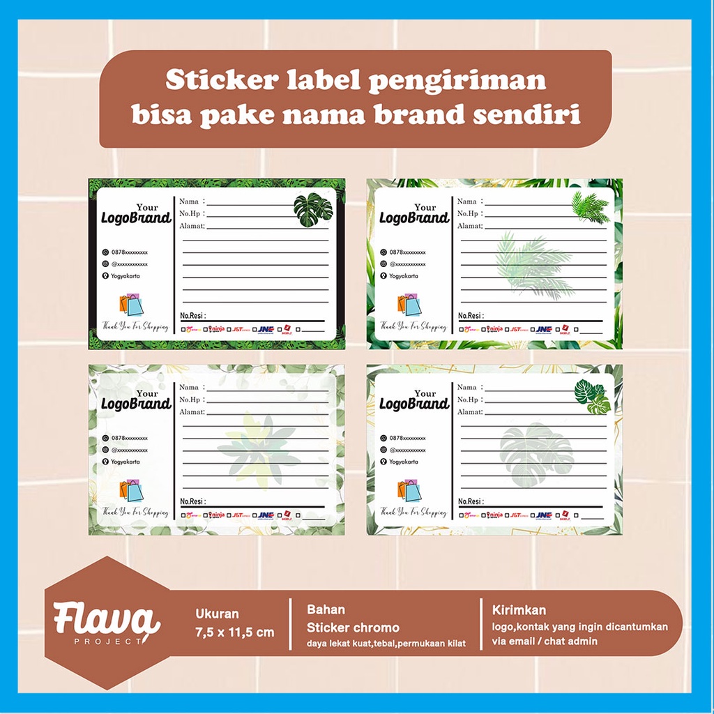 

Sticker label pengiriman online shop | label pengiriman | sticker alamat olshop