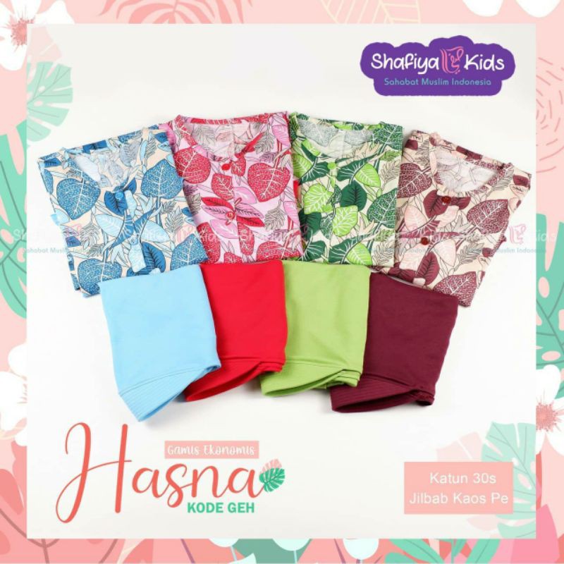 GAMIS SET HASNA BY SHAFIYAKIDS FREE HIJAB