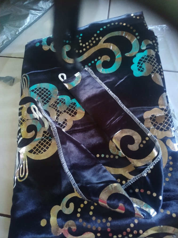 Gorden Blackout Zakat Buludru Print Mas Super,original &tebal