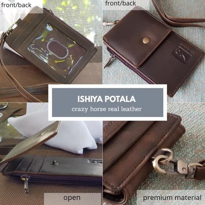 Berkualitas Dompet Id Card Kulit Asli Crazy Horse | Slim Wallet-Ishiya
