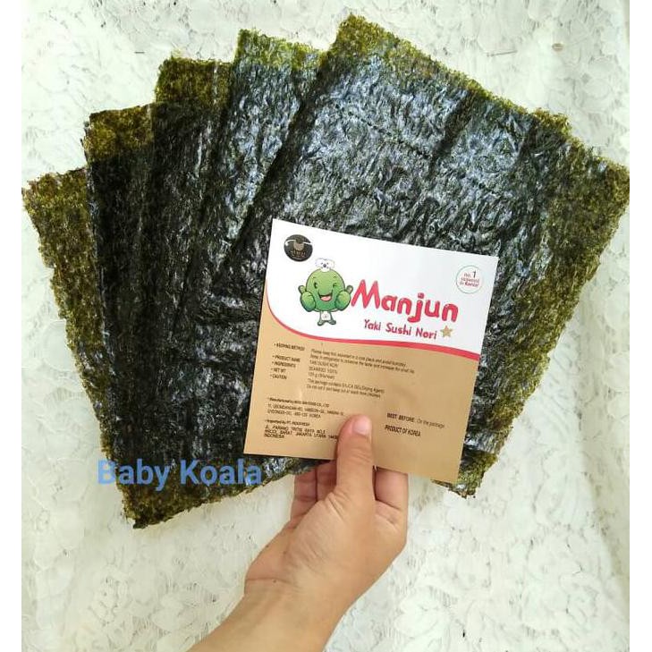 

Korean Yaki Sushi Nori MANJUN SHARE SIZE 5 lembar TERMURAH
