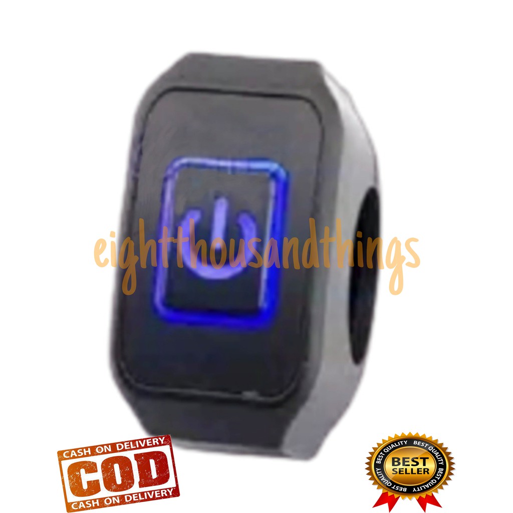 Saklar ON OFF Motor Lampu Led Power Button ON OFF Led Saklar Stang Motor Adv Ninja Fu Vixion Nmax