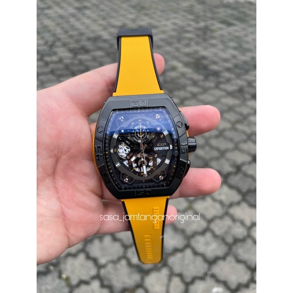 Jam Tangan Expedition EXP 6800 / E6800 Original Hitam Kuning Pria