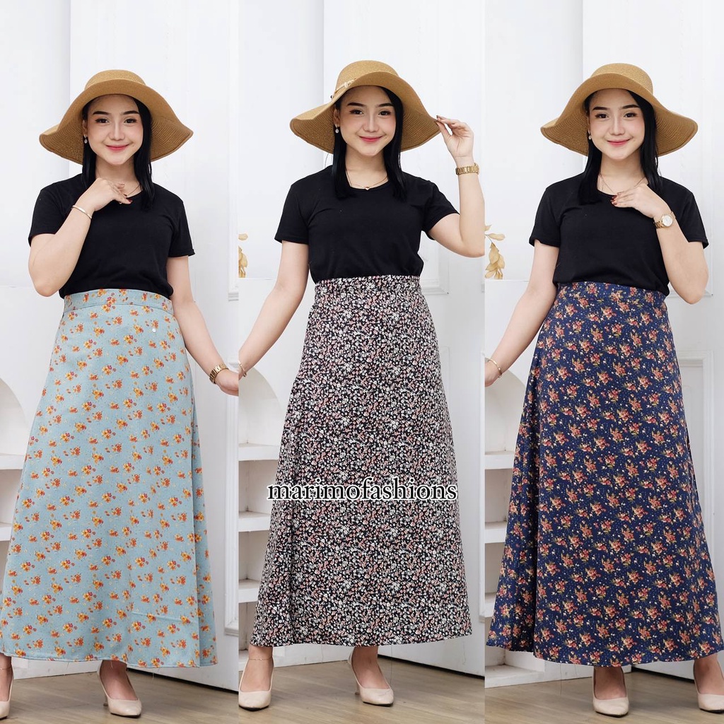 FLORAL SKIRT / KOREAN STYLE /MIDI SKIRT/ SKIRT A LINE