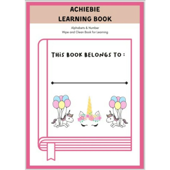 

Achibie Wipe & Clean Learning Book Unicorn
