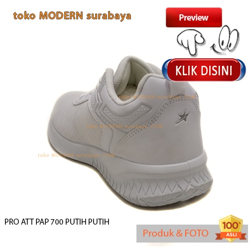 Sepatu olahraga anak sneakers kets PRO ATT PAP 700 PUTIH PUTIH