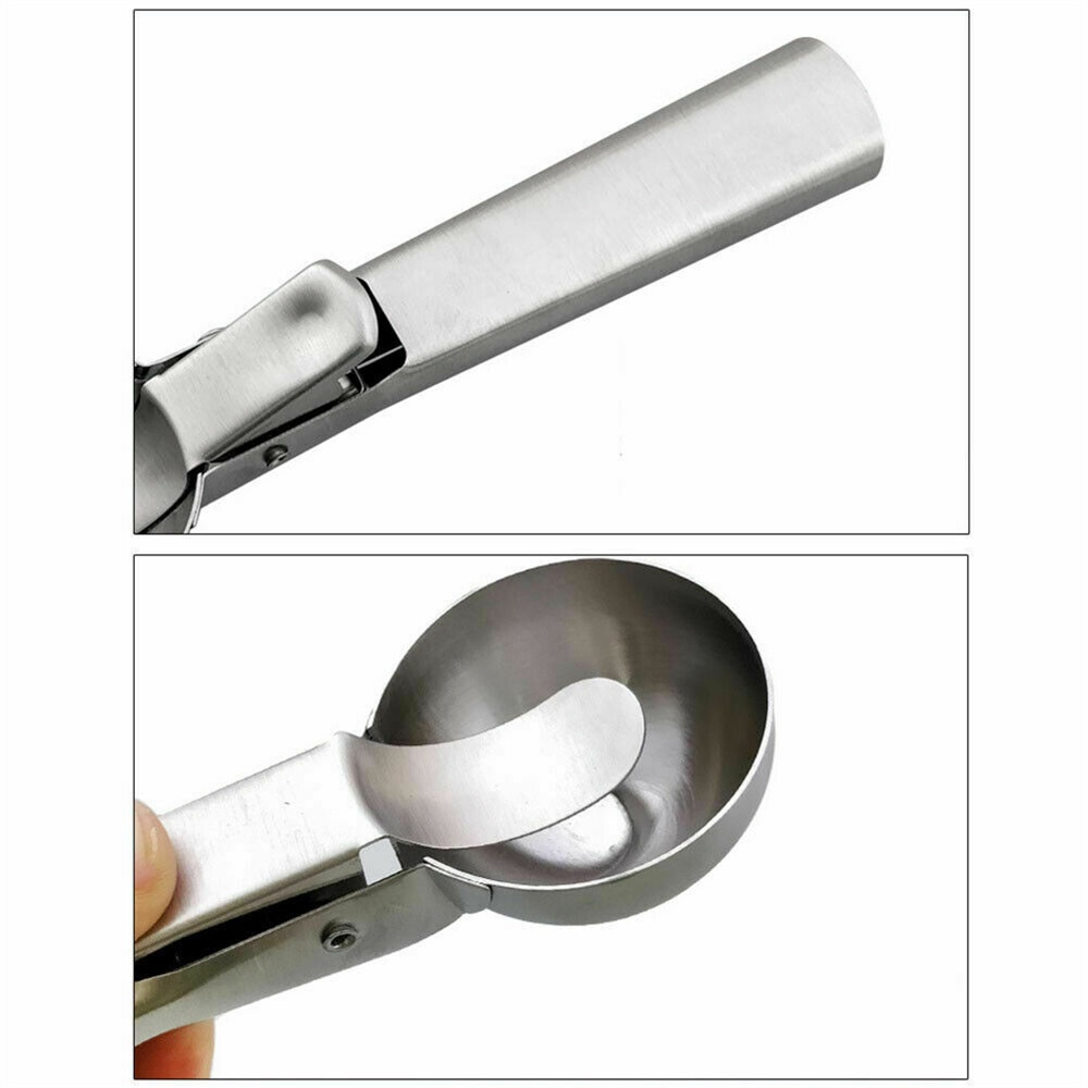 【COD Tangding】ICE Cream Scoop Stainless Steel for Mash Potato Ice Cream Spoon Ball Scooper