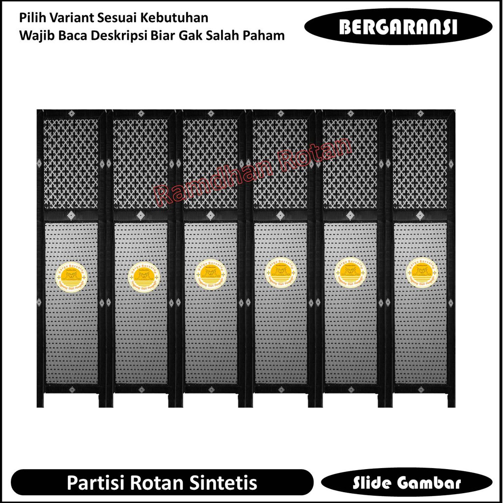 Sketsel Rotan 6 Pintu - Sketsel 6 Pintu Bahan Rotan Sintetis