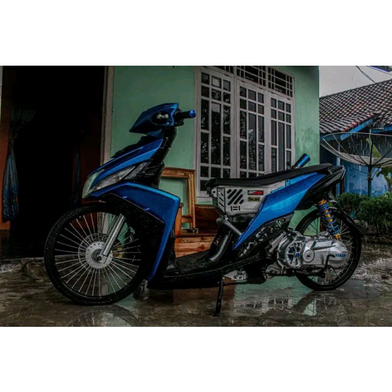 BOX BAGASI CUSTOM COAK SEPERTI ALMUNIUM ALMO MIO M3,MIO Z SOUL GT,FINO 125, XRIDE BODY KASAR YAMAHA