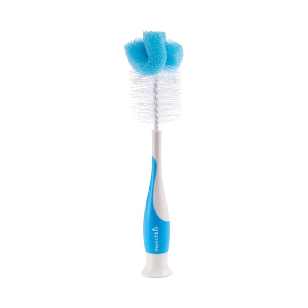 Munchkin Sponge Bottle Brush Sikat Botol Busa Spons Blue Biru