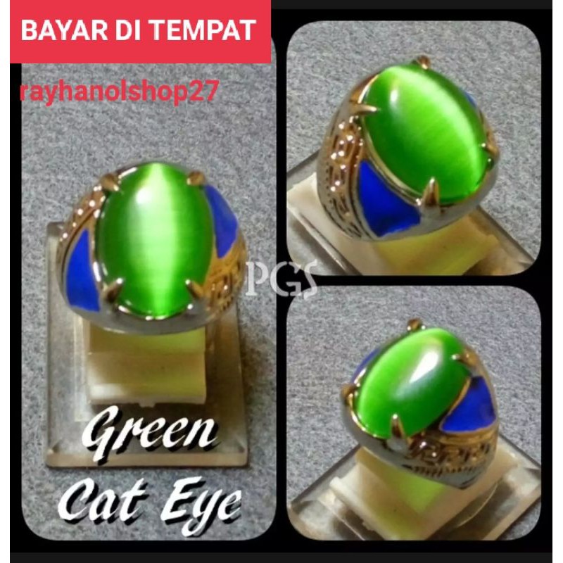 Cincin batu akik cat eye mm mewah