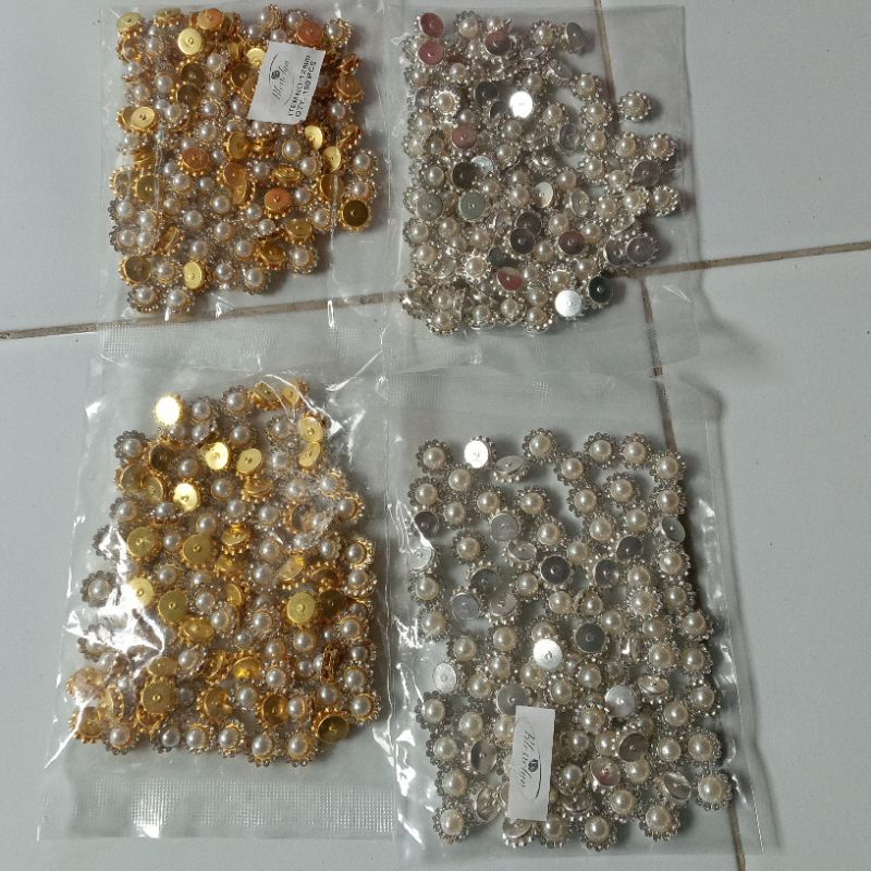 GROSIR cangkang permata mutiara cangkang isi ±100 pcs {suzzi.craft}