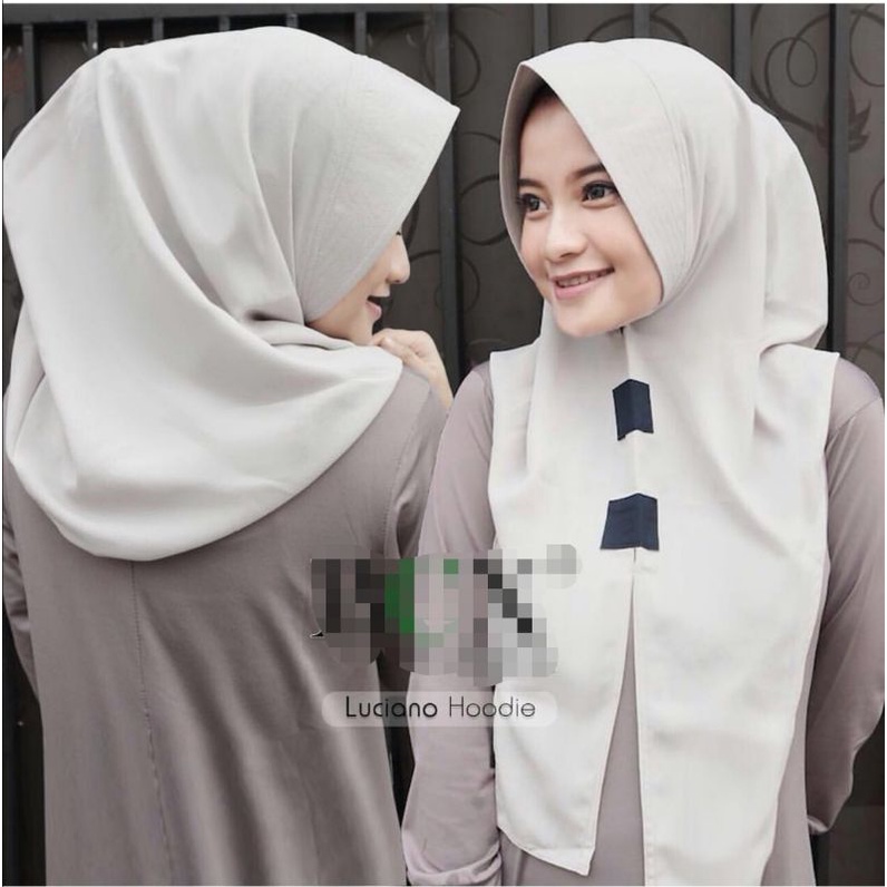 Sabilla - Hoodie Luciana Soft Pet Antem Mosscrepe Import Premium Crepe Hijab Instan non bcx