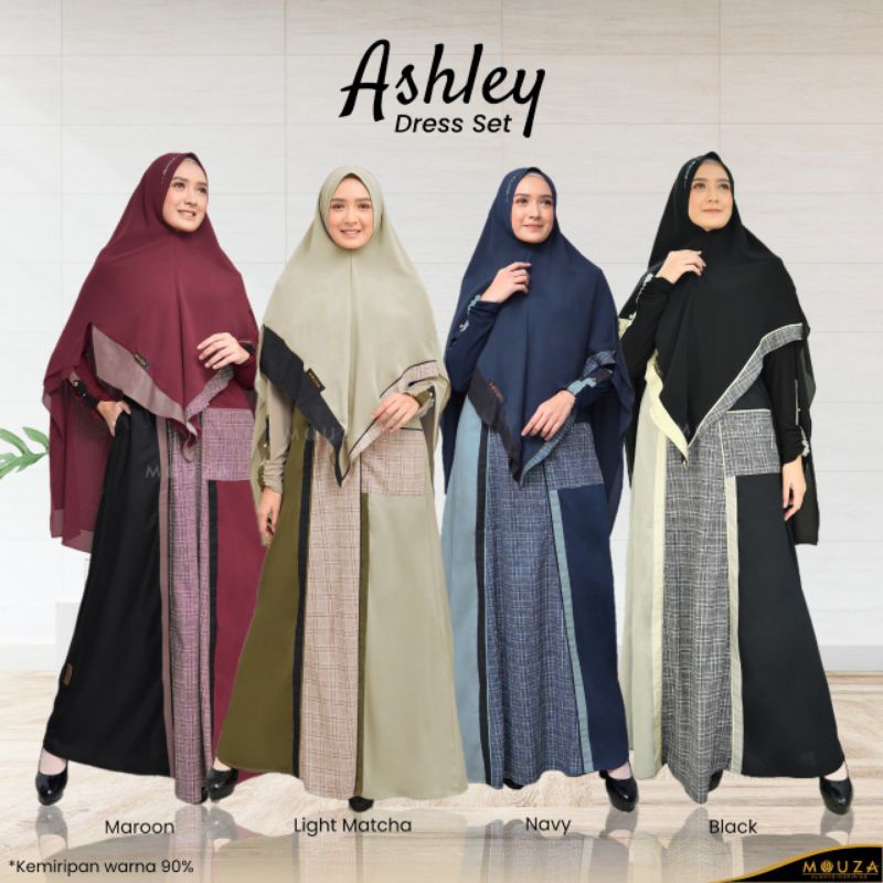 GAMIS SARIMBIT LEBARAN ASHLEY DRESS MOM SET BY MOUZA