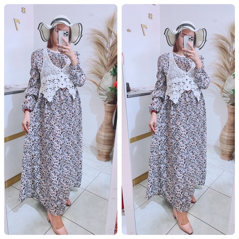 gamis rompi import