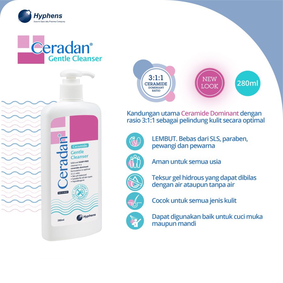 CERADAN GENTLE CLEANSER 280ML / 79017