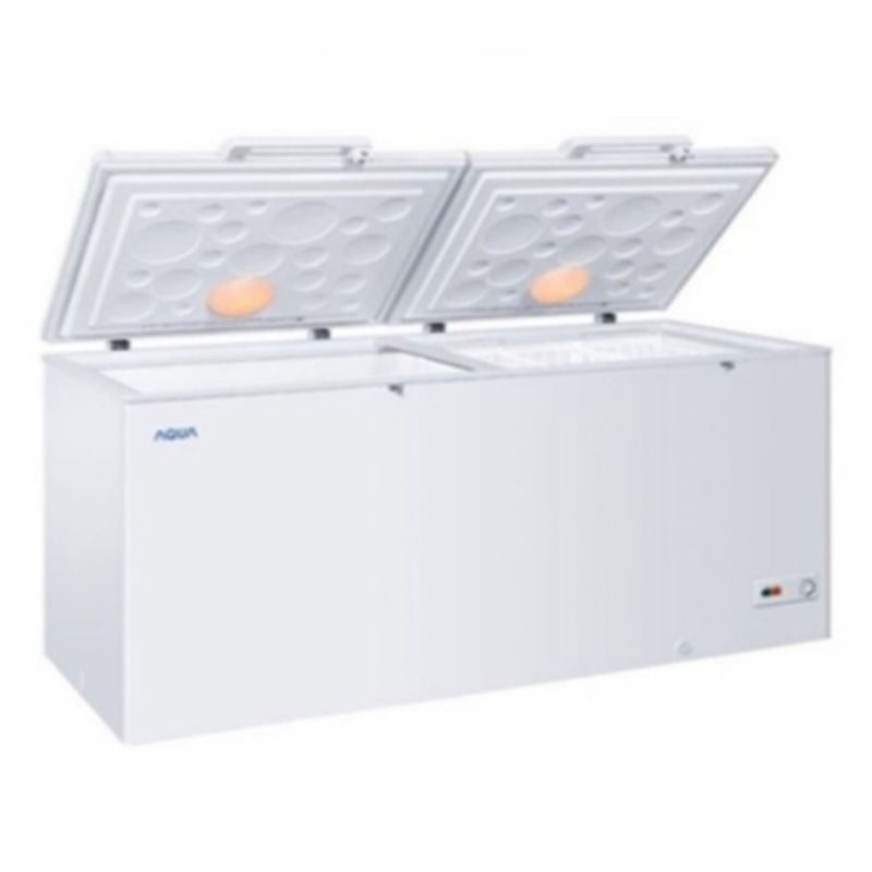 CHEST FREEZER AQUA AQF - 550 519 LITER , FREEZER BOX DAGING ICE CREAM