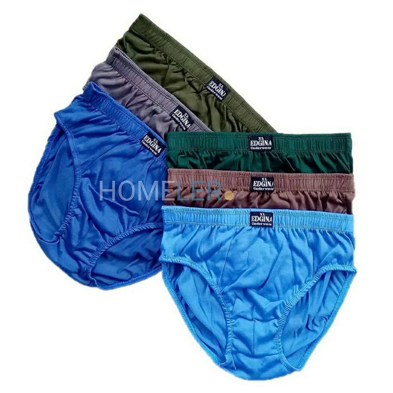 6PCS/6Helai Celana Dalam Pria EDGINA / Celana Dalam Pria Dewasa Edgina / Cd Sempak Pria
