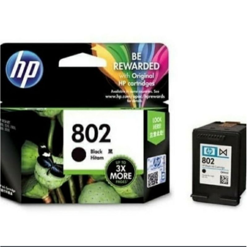 Cartridge HP 802 Black 3X MORE PAGES Original printer 1000.1010.1011.1050.1510.1511