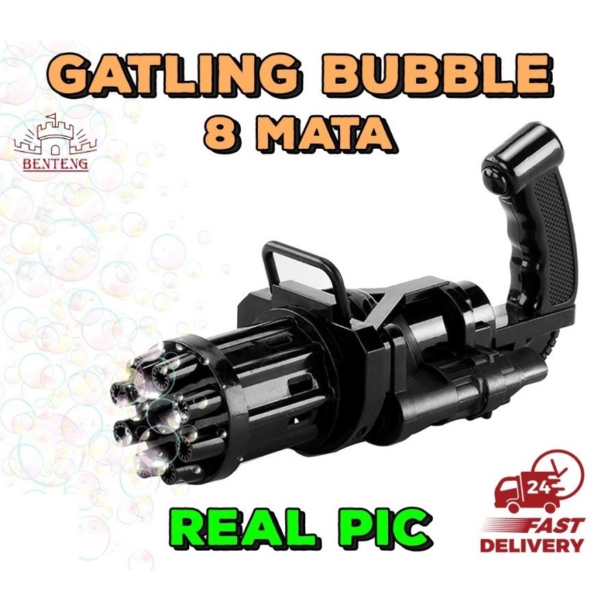 BP22-Mainan bubble gun tembakan gelembung bubble elektrik trend tiktok