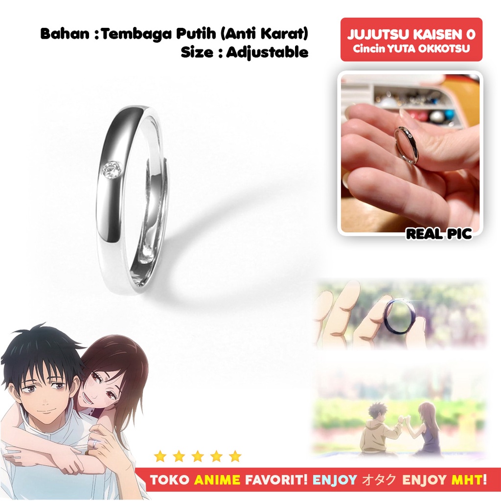 Cincin Yuta Okkotsu Rika Orimoto Anime Jujutsu Kaisen Cosplay