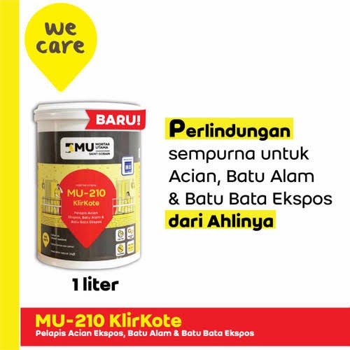 Mortar Utama Weber MU 210 Klirkote Pelapis Acian Expose 1 Liter