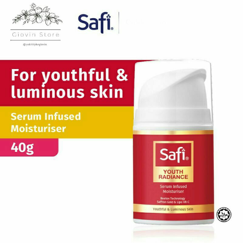 Safi Malaysia Serum Wajah Serum Pencerah Wajah - Safi Pelembab Muka Saffron Cream Anti Aging Whiteni
