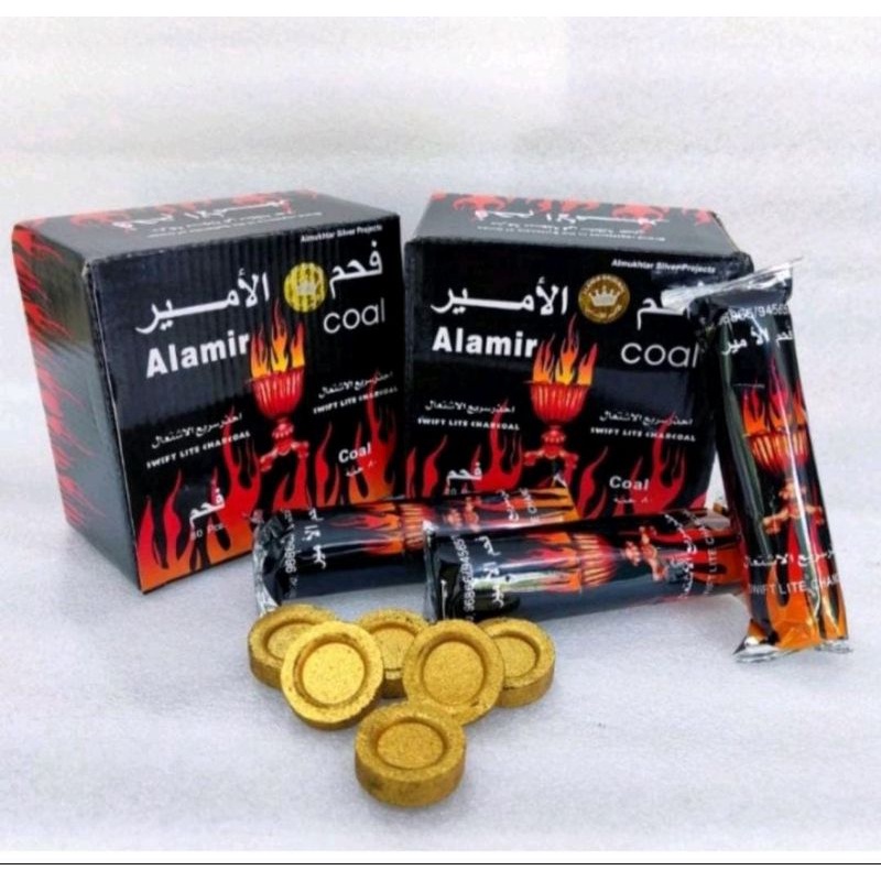 Arang Magic GOLD PREMIUM | Areng Alamir GOLD | FULL | Tanpa Bolong Tengah PREMIUM | Lebih Awet best charcoal warna warni PREMIUM