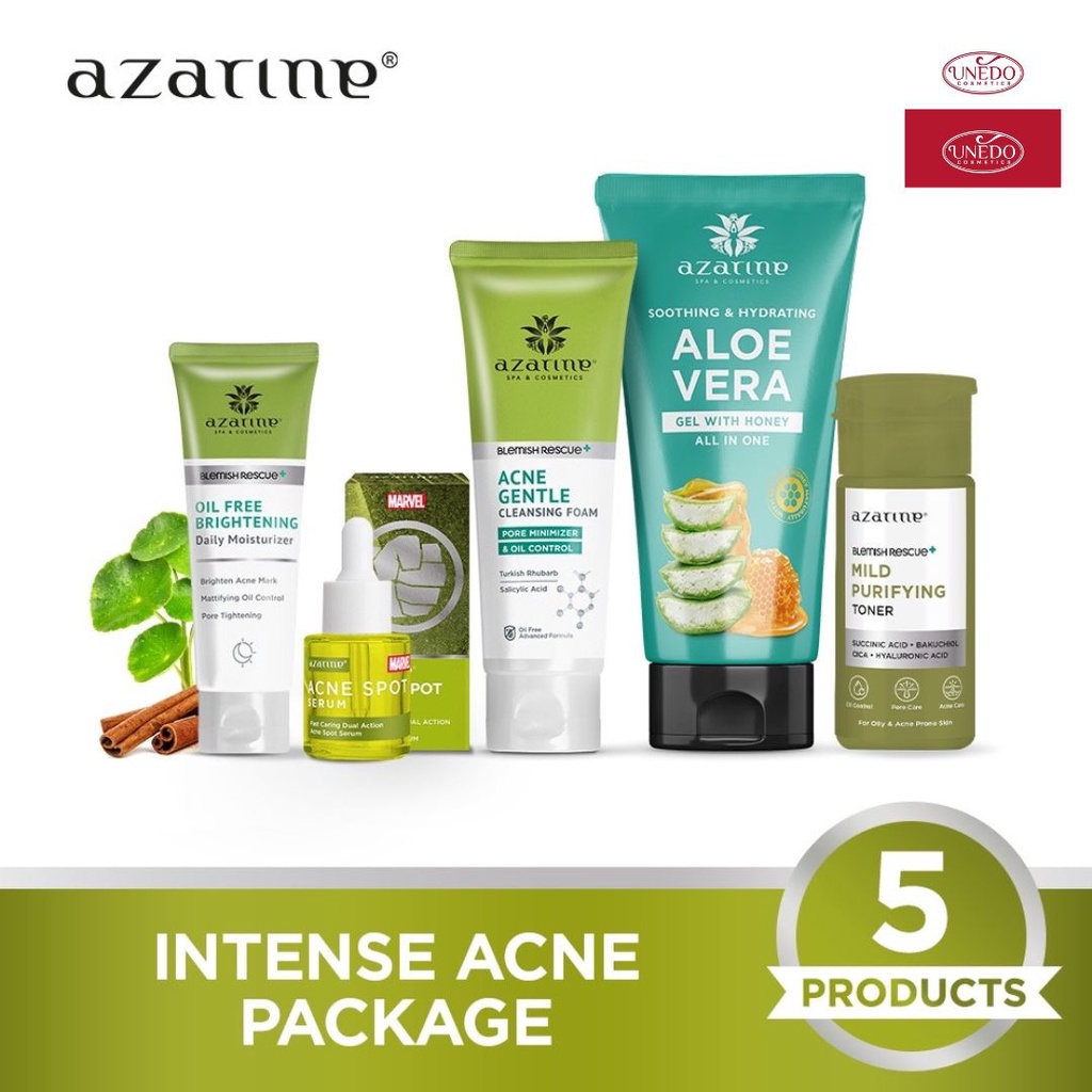 AZARINE INDONESIA C WHITE SERIES EASY WHITE HERBAL ESSENTIAL GLASS SKINCARE-Intese Acne